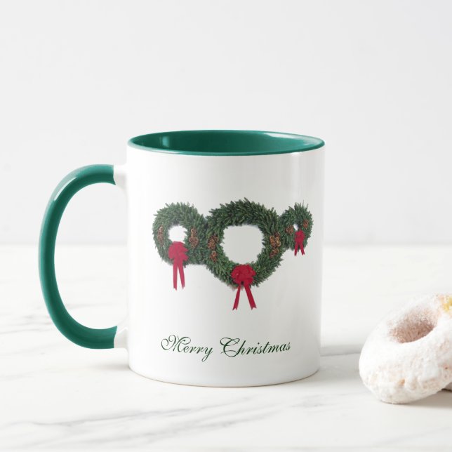 Tasse Couronne de Noël (Avec donut)