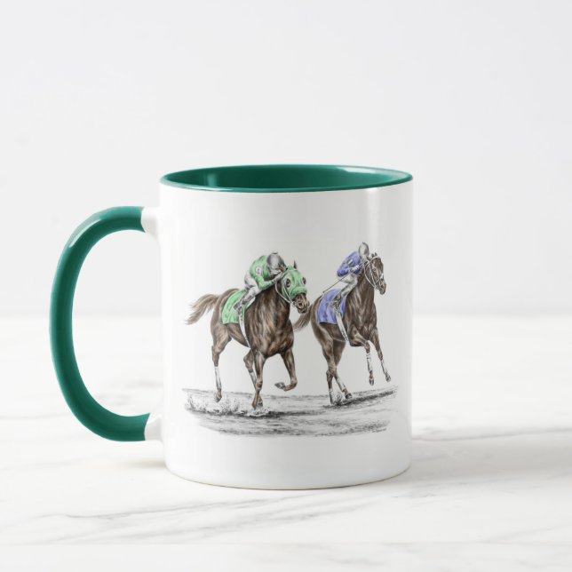 Tasse Course de chevaux à Thoroughbred (Gauche)
