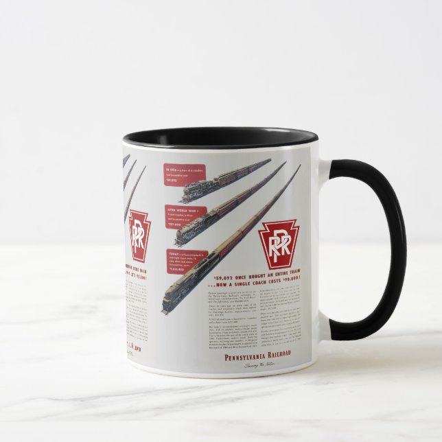 Tasse Coûts de train de chemin de fer de la Pennsylvanie (Droite)