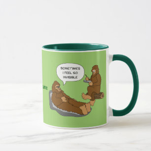Tasse Coutume drôle de bande dessinée de Sasquatch du