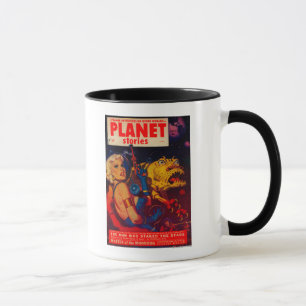 Tasse Couverture de magazine d'histoires de planète