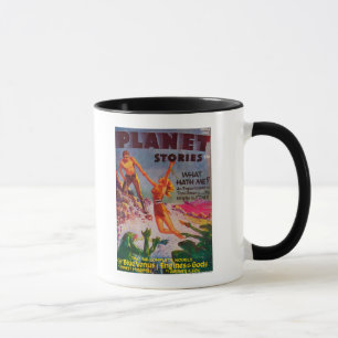 Tasse Couverture de magazine d'histoires de planète 8