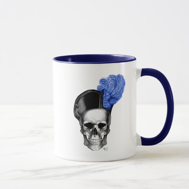 Tasse Crâne avec Casquette bleu (Droite)