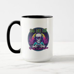 Tasse crâne de gamer GG No Re