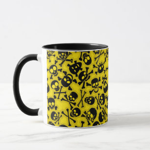 Tasse Crâne et motif d'os croisés