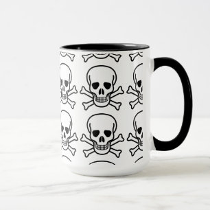 Tasse Crâne et os croisés