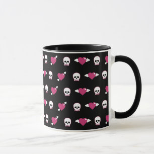 Tasse Crânes et coeurs