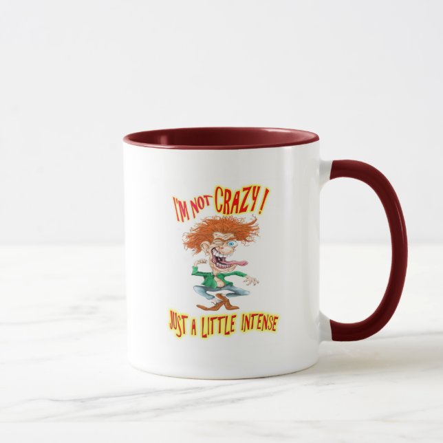 Tasse Crazy Redhead avec drôle de dire (Droite)