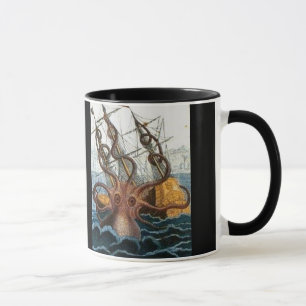 Tasse Créature victorienne de mer de poulpe de Steampunk
