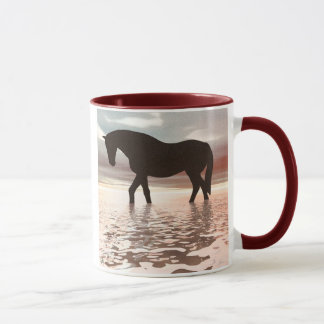 Tasse crépusculaire de cheval