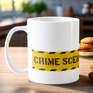 Tasse Crime sur les lieux ne traversez pas les ban