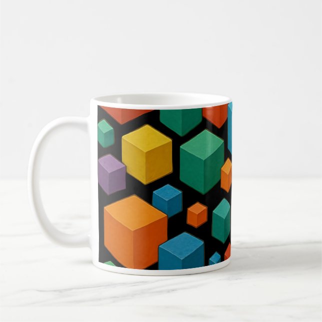 Tasse cube noir (Gauche)