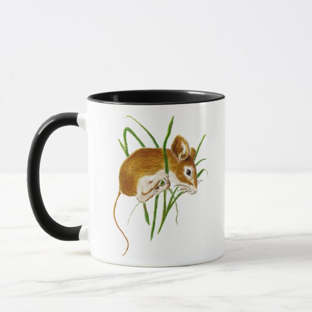 Tasse Cuire, Souris Aquarelle Animal Nature (Gauche)