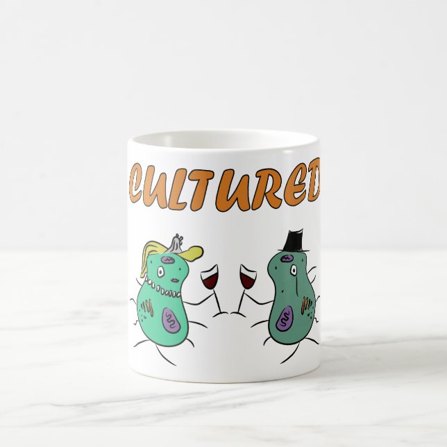 Tasse "cultivée" de microbiologie (Centre)