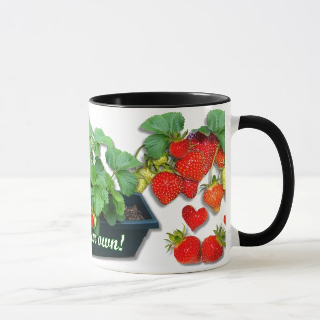 Tasse CULTIVER LES FRAISES ~ Mug. (Droite)