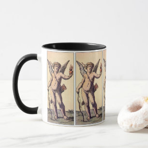 Tasse Cupidon de la Saint-Valentin avec les yeux bandés,