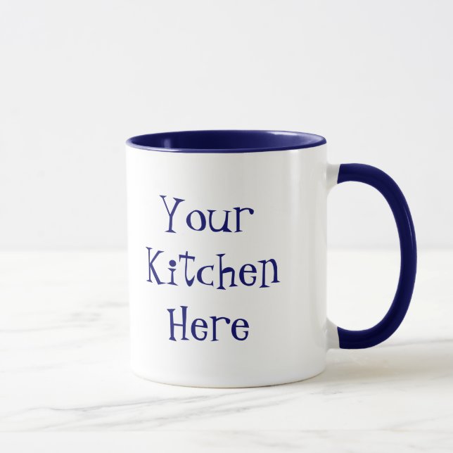 Tasse Custom Obéissez à la boule de Slogan Cuisinière (Droite)