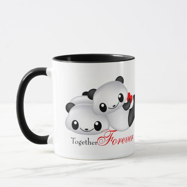 Tasse Cute couple panda (Gauche)