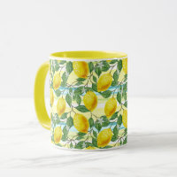 Cute Hip Tropical Summer Lemon Fruit Motif