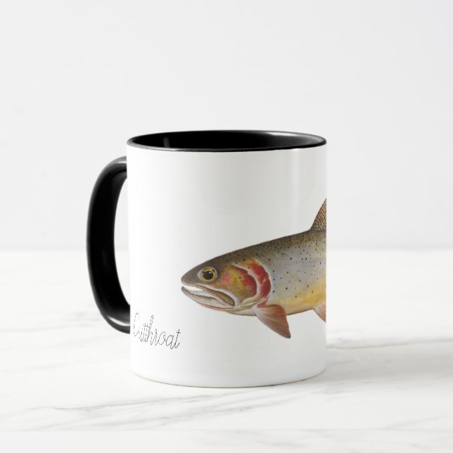 Tasse Cutthroat, art original par Mary K (Devant gauche)