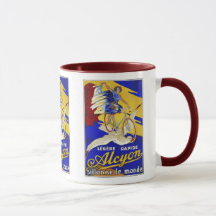 Tasse Cycles d'Alcyon - art vintage de bicyclette
