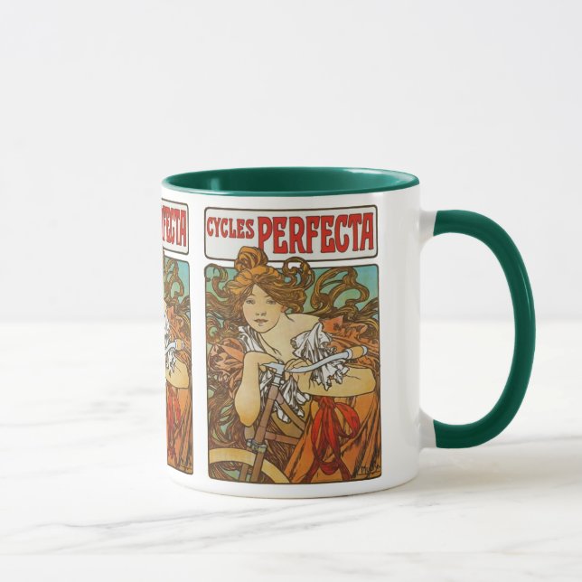 Tasse Cycles Perfecta, Alphonse Mucha Art Nouveau (Droite)