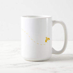Tasse d'abeille et de nid d'abeilles
