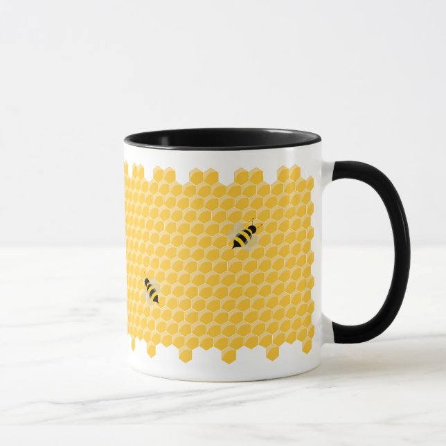 Tasse d'abeilles et de nid d'abeilles (Droite)