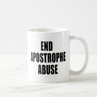 Tasse d'abus d'apostrophe