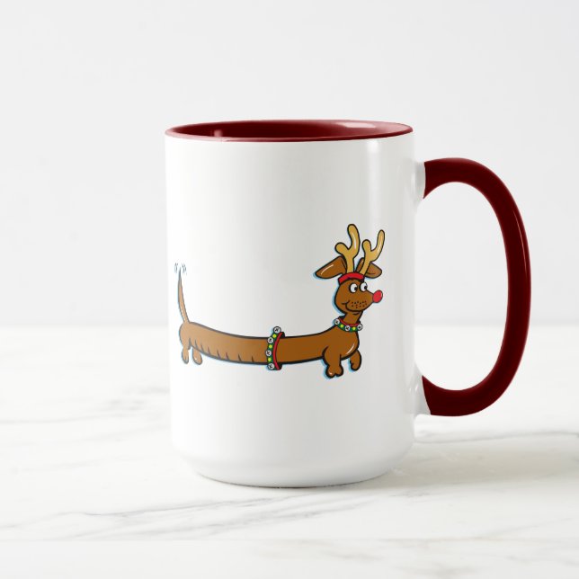 Tasse Dachshund Reindeer (Droite)