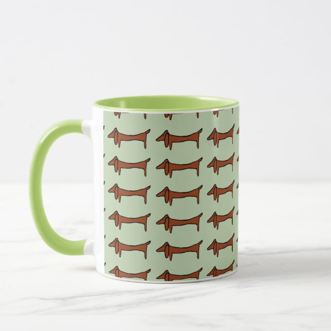 Tasse Dachshunds en ligne (Gauche)