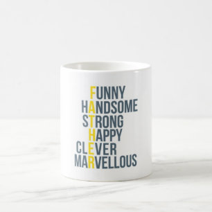 Tasse d'acronymes de fête des pères
