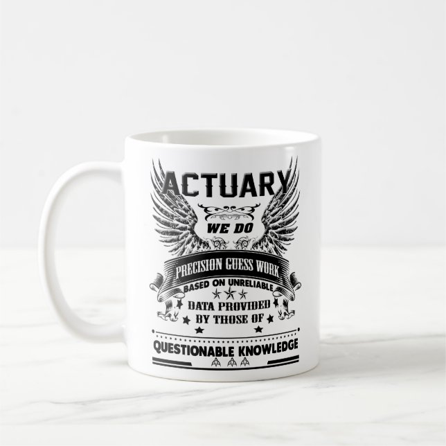 Tasse d'actuaire, tasse de café d'actuaire, tasses (Gauche)