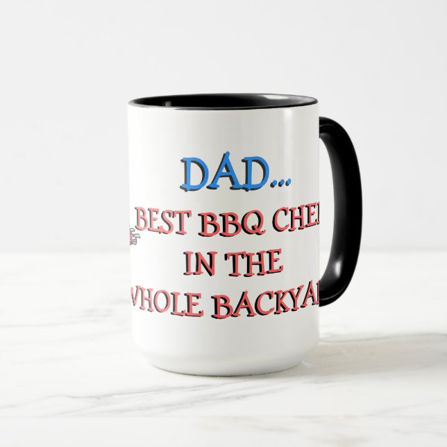 Tasse DAD Best BBQ Chef (Devant droit)