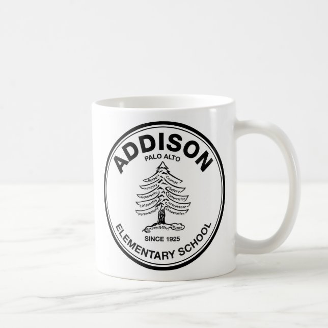 tasse d'Addison de Noir-logo (Droite)