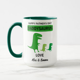 Tasse Daddysaurus, Tasse personnalisée pour la fêt