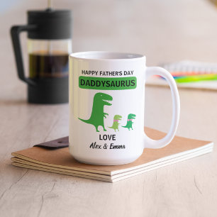 Tasse Daddysaurus, Tasse personnalisée pour la fêt