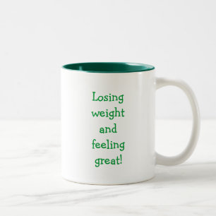 Tasse d'affirmations de perte de poids