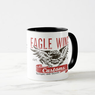 Tasse d'ailes d'Eagle de "serrure et de clé "