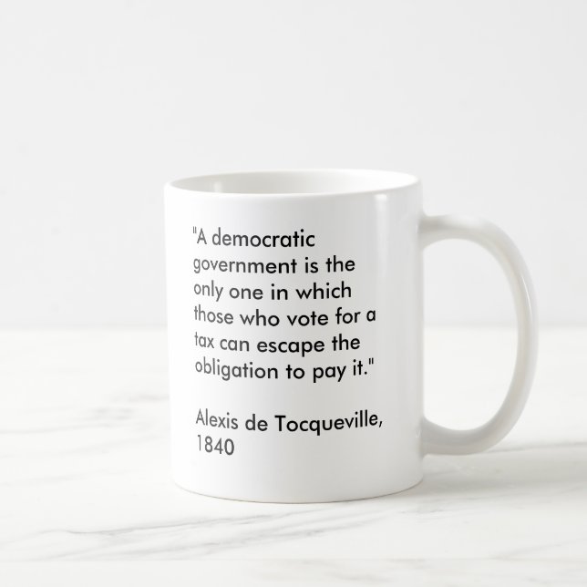 Tasse d'Alexis de Tocqueville (Droite)