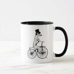 Tasse Dalmatien sur vélo 2