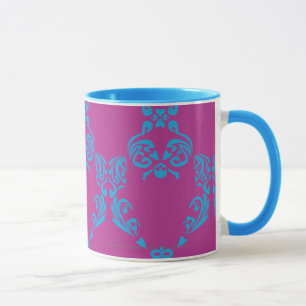 Tasse Damassé Aqua-Pourpre
