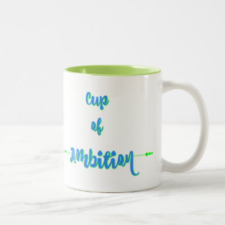 Tasse d'ambition - vert bleu