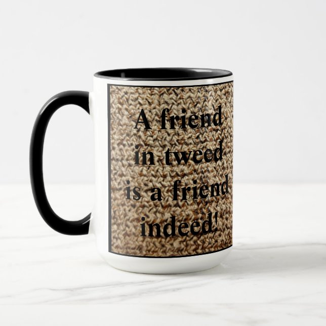 Tasse d'ami de tweed de farine d'avoine (Gauche)