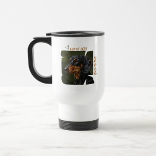 Tasse d'amour amateur de chien Mug de voyage 450ml