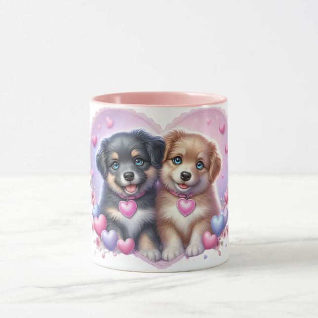 Tasse d'amour de chiot (Centre)
