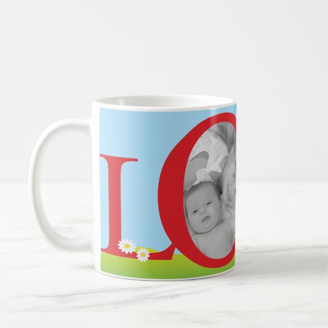 Tasse d'amour de photo de Valentine (Gauche)