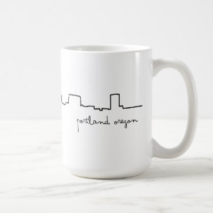 Tasse d'amour de Portland, paysage urbain de