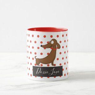 Tasse d'amour de teckel (Doxie)