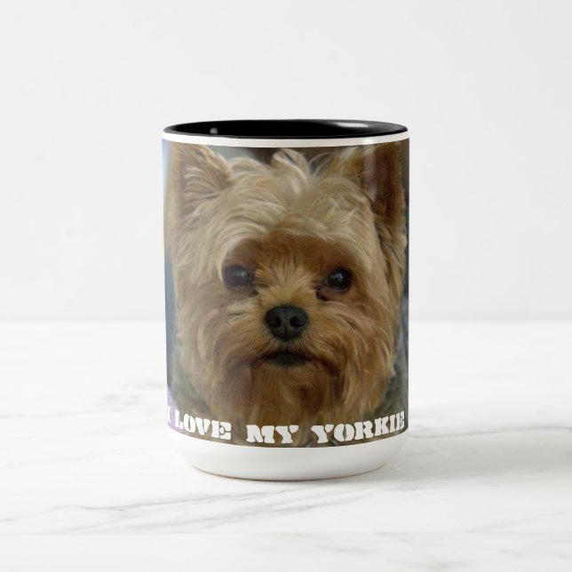 Tasse d'amour de Yorkie (Centre)